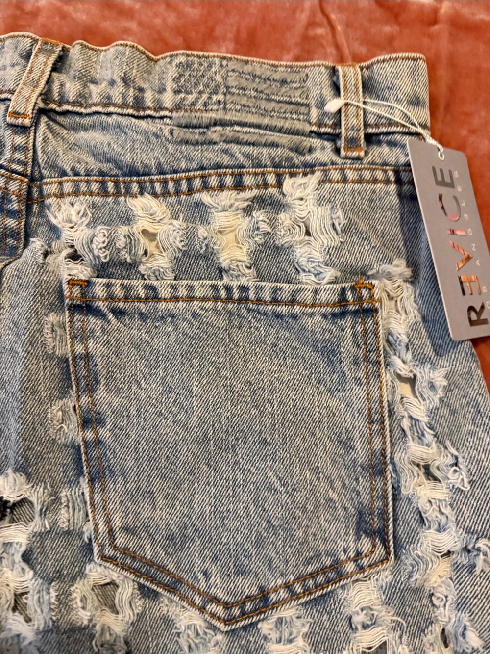 REVICE Blue High Rise Star Pattern Jeans - Picture 6 of 6